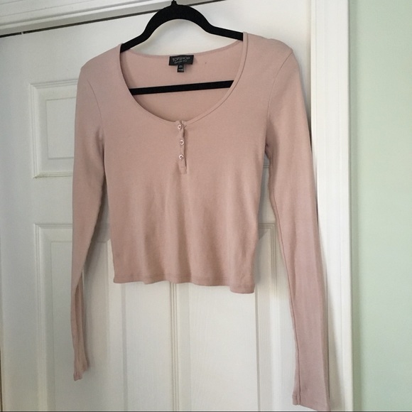 Topshop Tops - Topshop | Light Pink Long Sleeve
